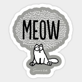 Simon's Cat - Meow Sticker